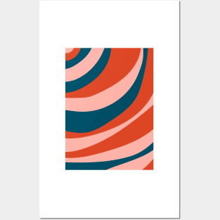 Curved stripes III Posters and Art